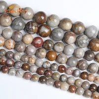 natural stone american map jaspers beads for jewelry making round loose beads diy bracelets necklaces accessories 4681012mm