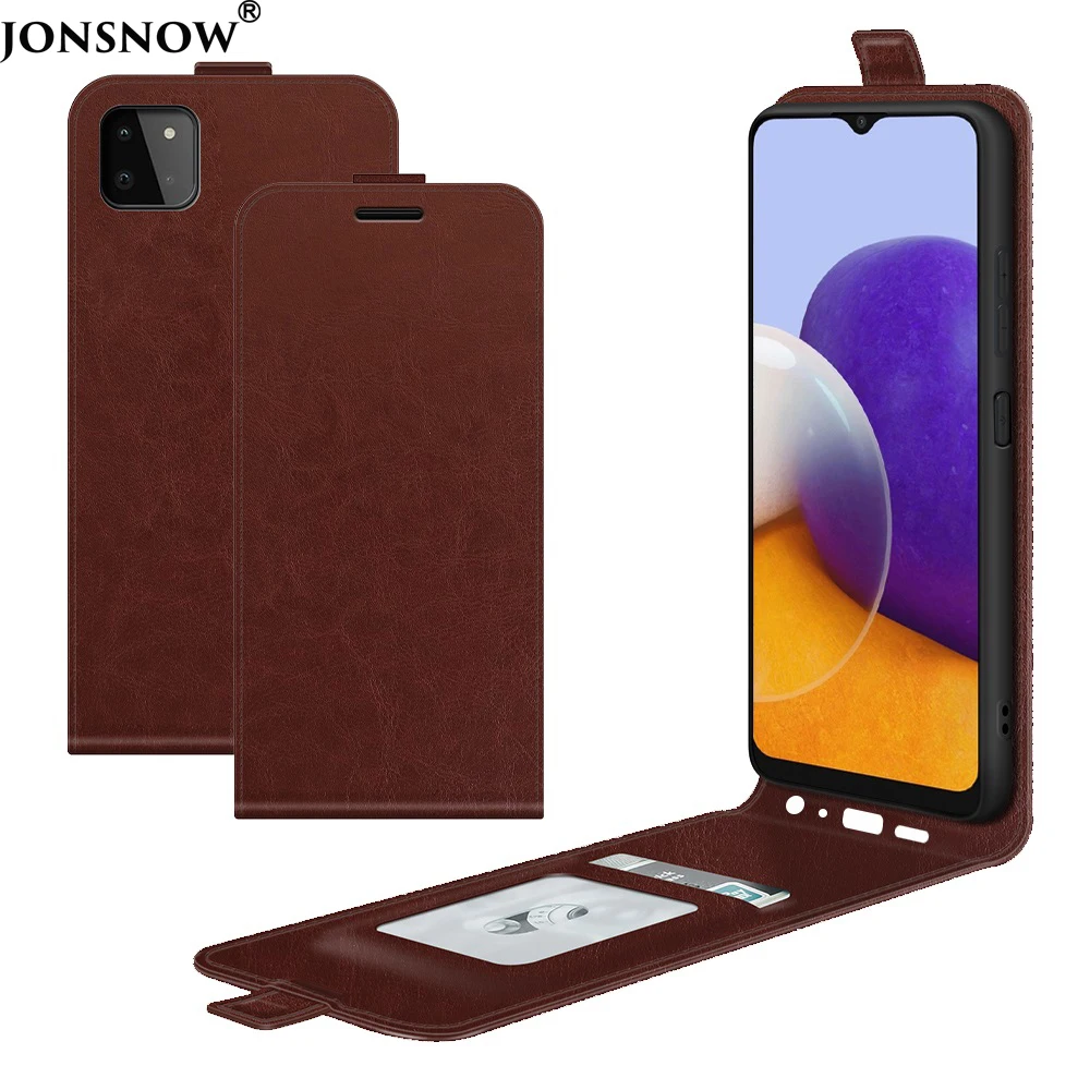 

for Samsung A04 A22 A01 A82 A02S Case Luxury PU Leather Magnet Vertical Flip Wallet Card Phone Cases Anti Theft Cover