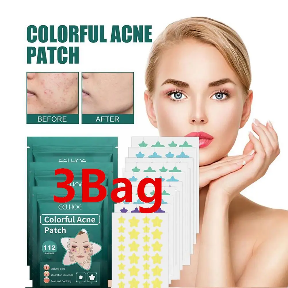 

3Bags Invisible Acne Removal Tool Concealer Star Pimple Patch Acne Coloful Face Originality Makeup Stickers Beauty Skin Care