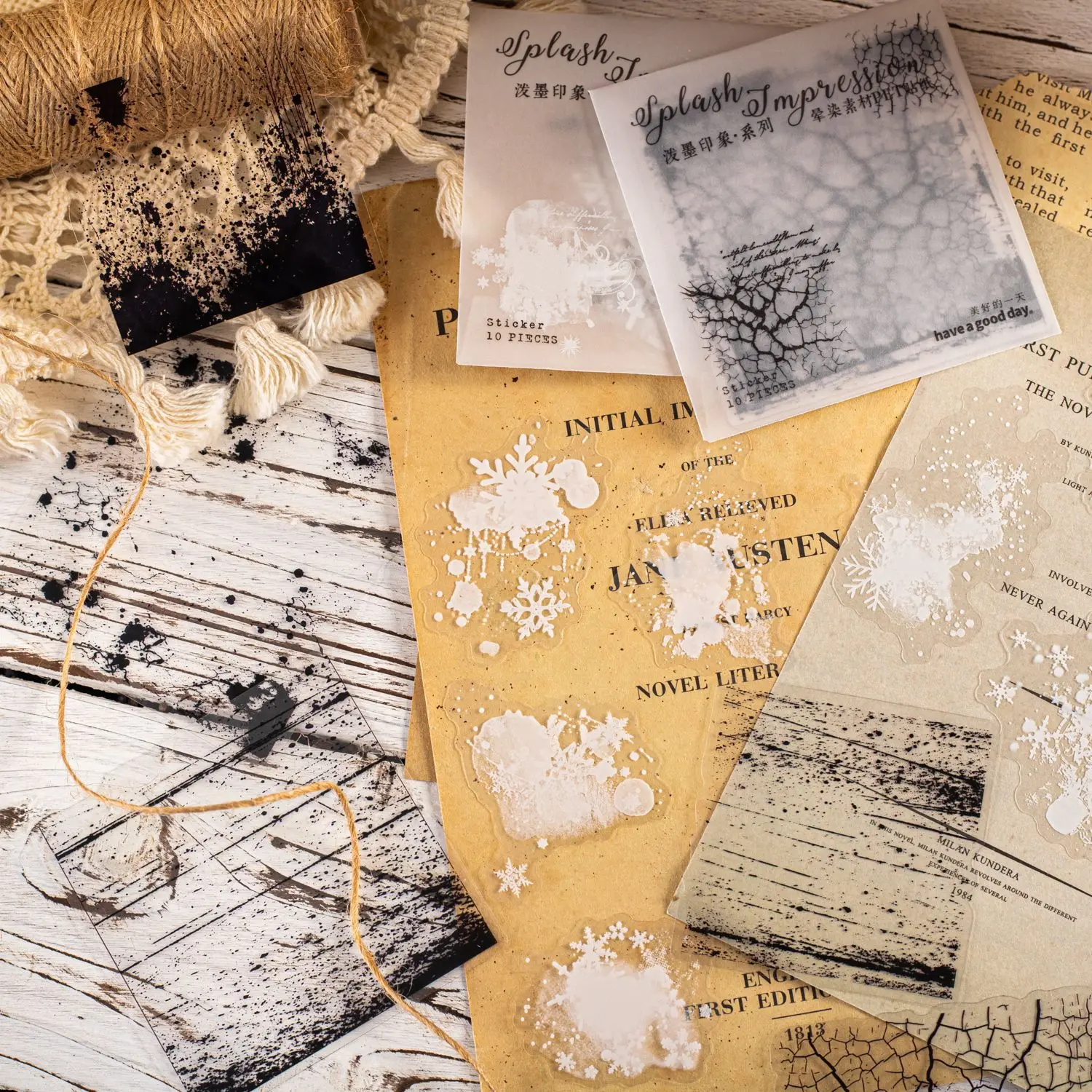 10 шт./упаковка наклейки-чернила