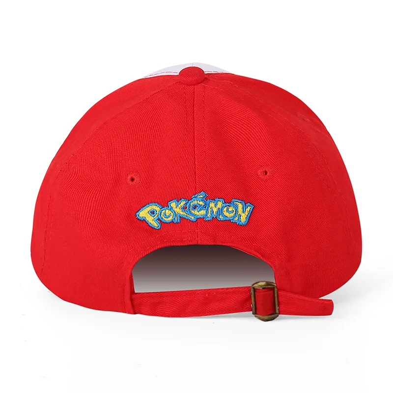 Фото Шляпа для косплея Pokemon Anime Ash Ketchum, классическая бейсболка с героями мультфильмов, модная повседневная головная одежда для взрослых и подростков №5