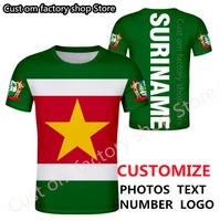 suriname t shirt diy free custom name number sr t shirt nation flag dutch sranan sarnam sur country print photo text red clothes