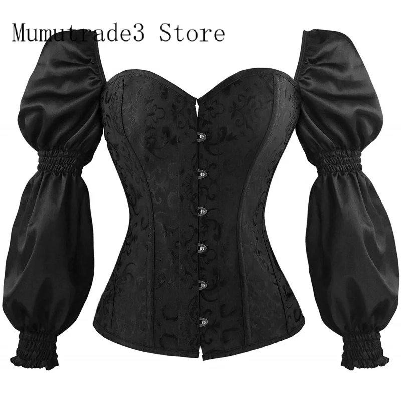 

CEINTHRONEZ женский эпохи Возрождения, Длинные флисовые Топы