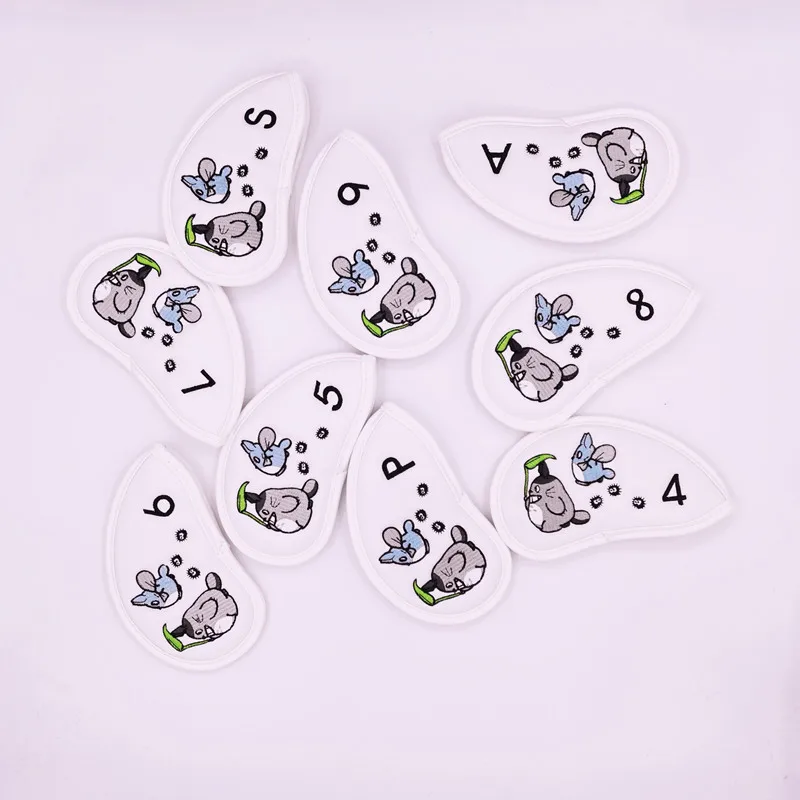 

Cute Dragon Cat Golf Club Cover Iron Rod Cover Hat Cover 9 Cartoon Small Coal Ball Club Head Cover Golf Supplies