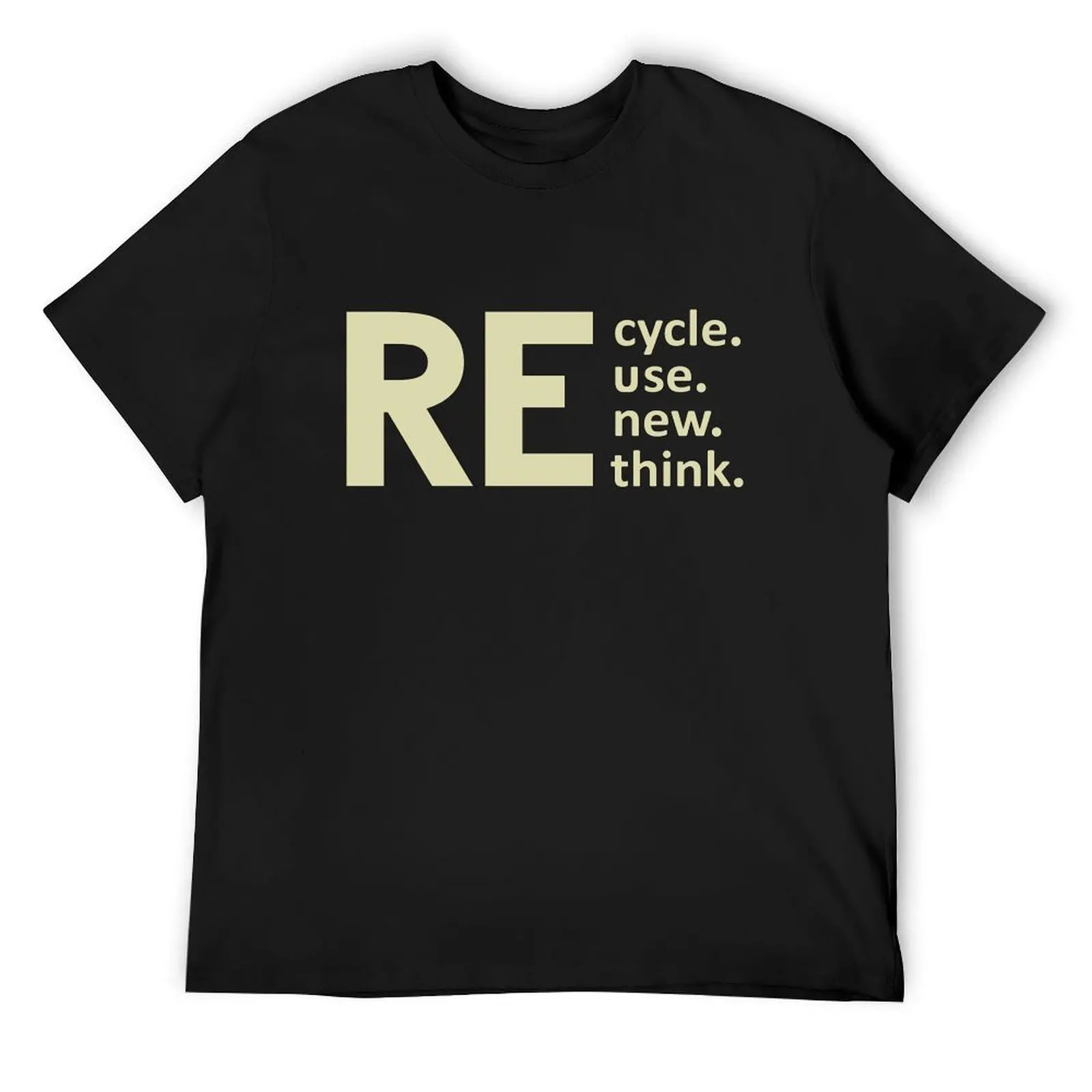 Футболка с перерабатыванием повторного использования (зеленая)