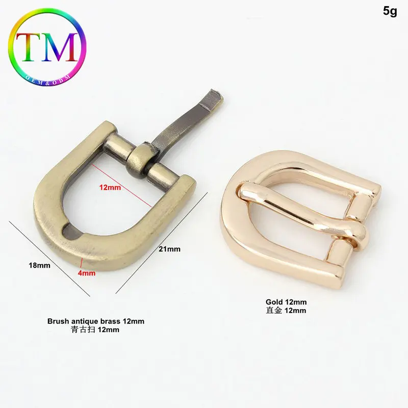 10-50Pcs Metal D Ring Pin Buckle Bags Strap Adjustment Hook Clasps Diy Bag Leather Strap Betlt Hardware Accessories