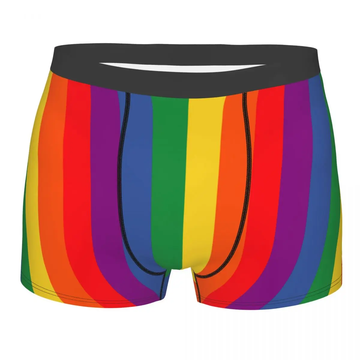 

Men Boxer Briefs Shorts Panties LGBT Pride Breathable Underwear Gay Rainbow Bisexual Lesbian Queer Asexual Male Funny Underpants