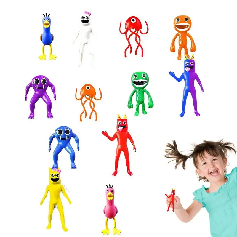 

12 PCS Banban Garten Figures Dolls Cake Topper Kids Boys Girls Toys Game Peripherals Birthday Christmas Gifts Popular Toys