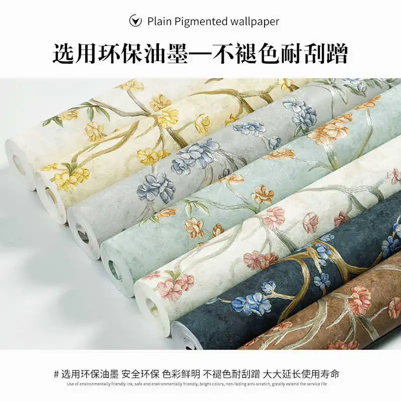 Американские деревенские ветки дерева обои для домашнего декора маленькие цветы