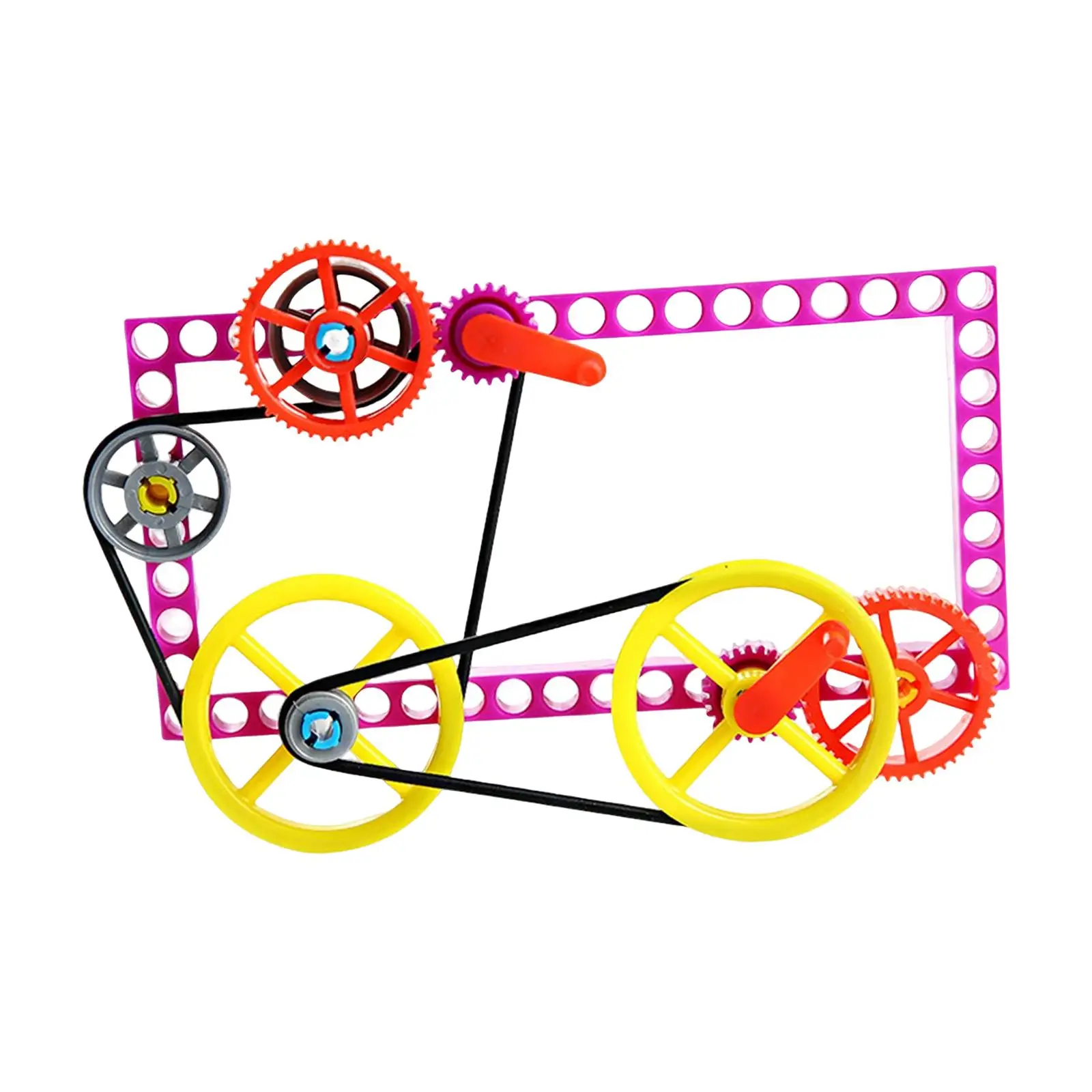 

Unfinished DIY Gear Pulley Toys Learning Educational Toy Science Experiment Project Kit DIY Model for Kids Girls Gifts