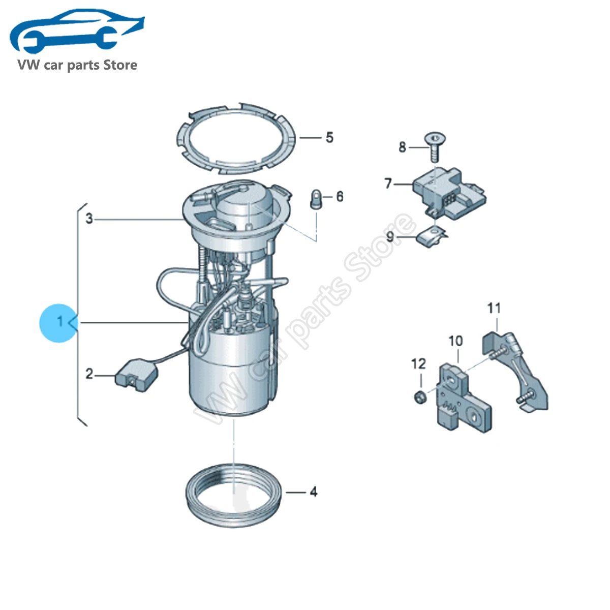 Топливный насос OEM в сборе 4G 0919051 C 8K АН 8К Г 8Р E 8R N Для Audi A4 A5 A6 Q5 8K0 919 051 G 8R0