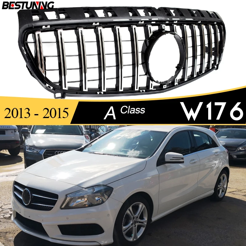 

Pre-facelift W176 Replacement Front GTR Grille for 2013 - 2015 Mercedes A Class Hatchback A180 A200 A220 A250 Except for A45 AMG