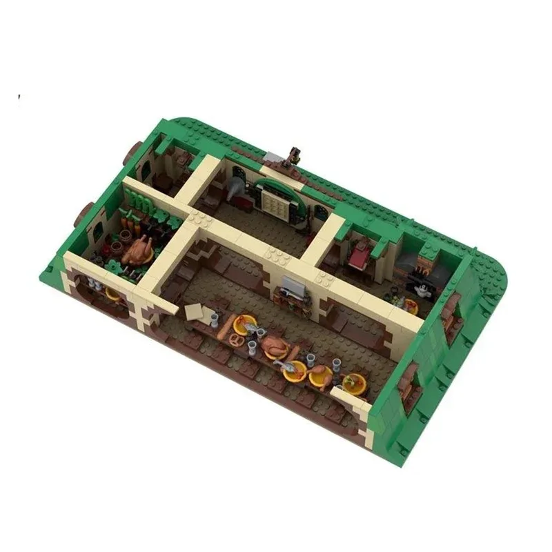 Строительные блоки Moc конструктор для сцены фильма сумка модель концевого дома