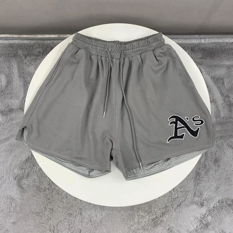 

22SS High Quality 1:1 Logo Embroidery Print 100% Cotton EU Size Askyurself Shorts Men Women Casual Summer Techwear Viking