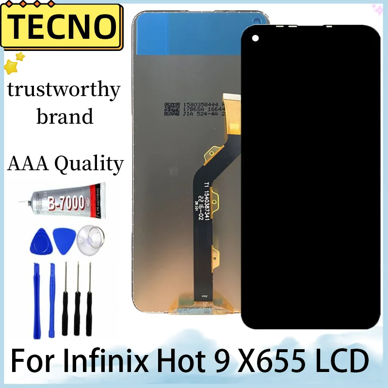 Протестировано для Infinix X655 Hot 9 ЖК-дисплей дигитайзер сенсорного экрана в сборе Spark