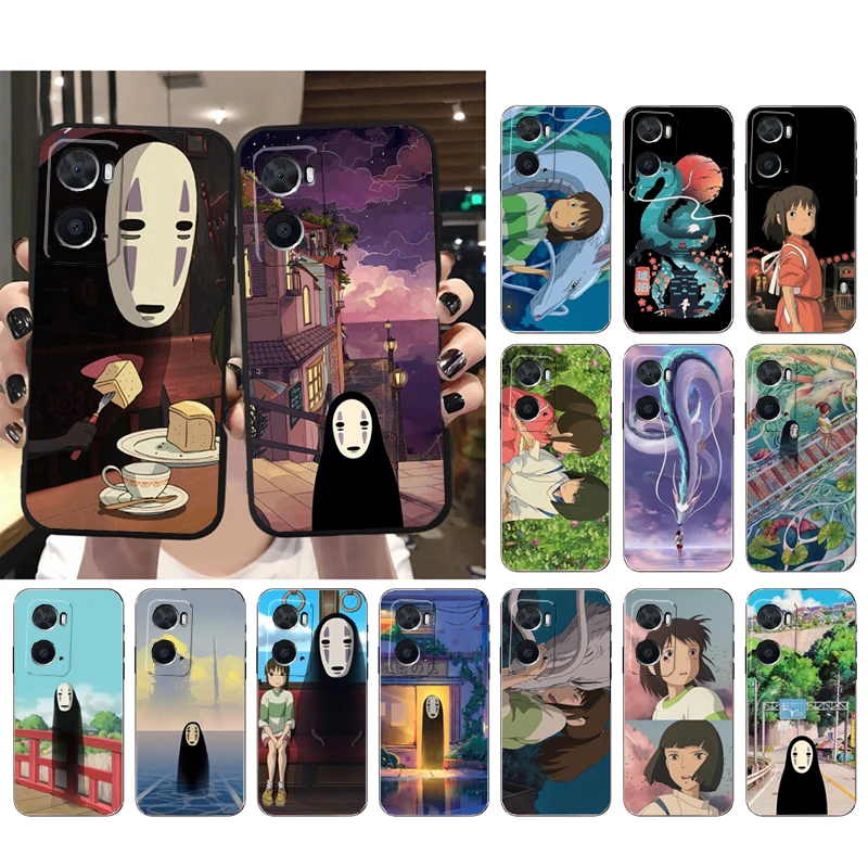 

Spirited away Black no face Phone Case for OPPO A77 A57 A57S A78 A96 A91 A54 A74 A94 A73 A52 A53A53S A15 A16 A17 Funda