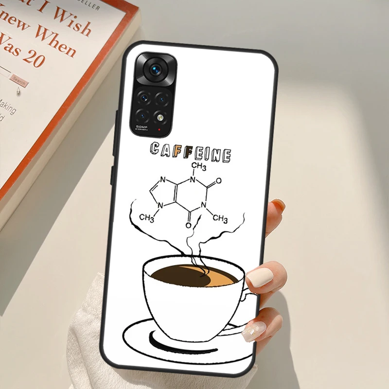 Чехол с кофеином для Xiaomi Redmi Note 11 10 9 8 Pro 11S 10S 9S 8T K50 K40 9A 9C 10A 10C |