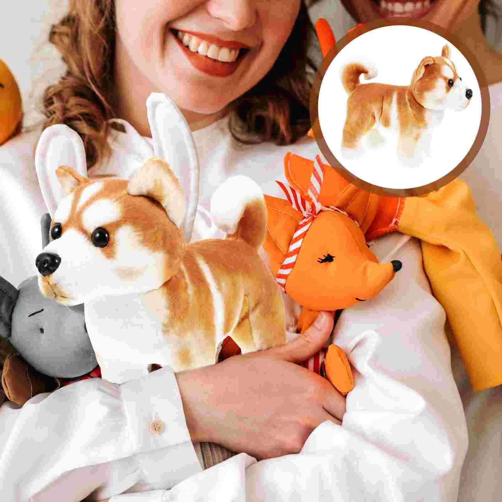 

Toy Dog Plush Stuffed Pillow Hugging Puppy Pacifier Buddy Sleeping Kawaii Throw Kids Pillows Novelty Akita Animal Cuddly Hamster