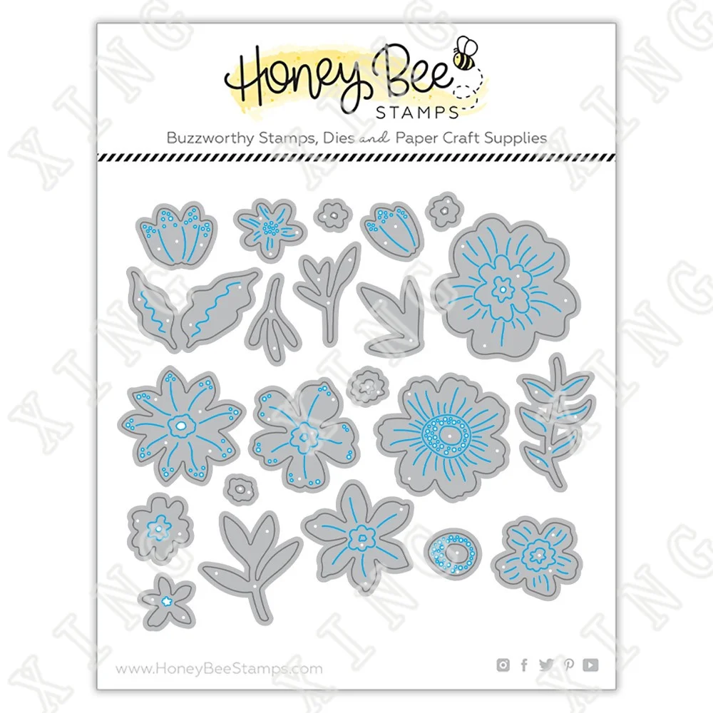 

2022 New Whimsical Spring Flowers Cutting Dies Diy Craft Paper Scrapbooking Greeting Cards Album Diary Decoration Embossing Mold