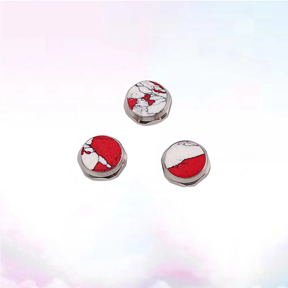 

3 Pcs Saxophone Finger Button Buttons Trumpet Accessories Replacement Component Screw Cover
