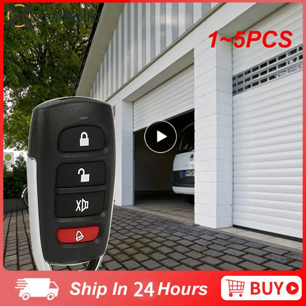 

1~5PCS 433Mhz Copy Remote Control Auto 4 Channe Code Garage Gate Door Garage Door Control Duplicator Portal Remote Control Key