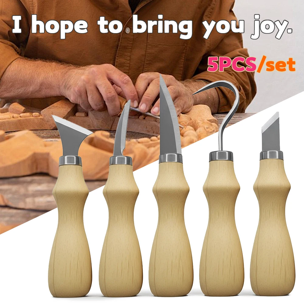 

Набор инструментов для резьбы по дереву 5 шт.