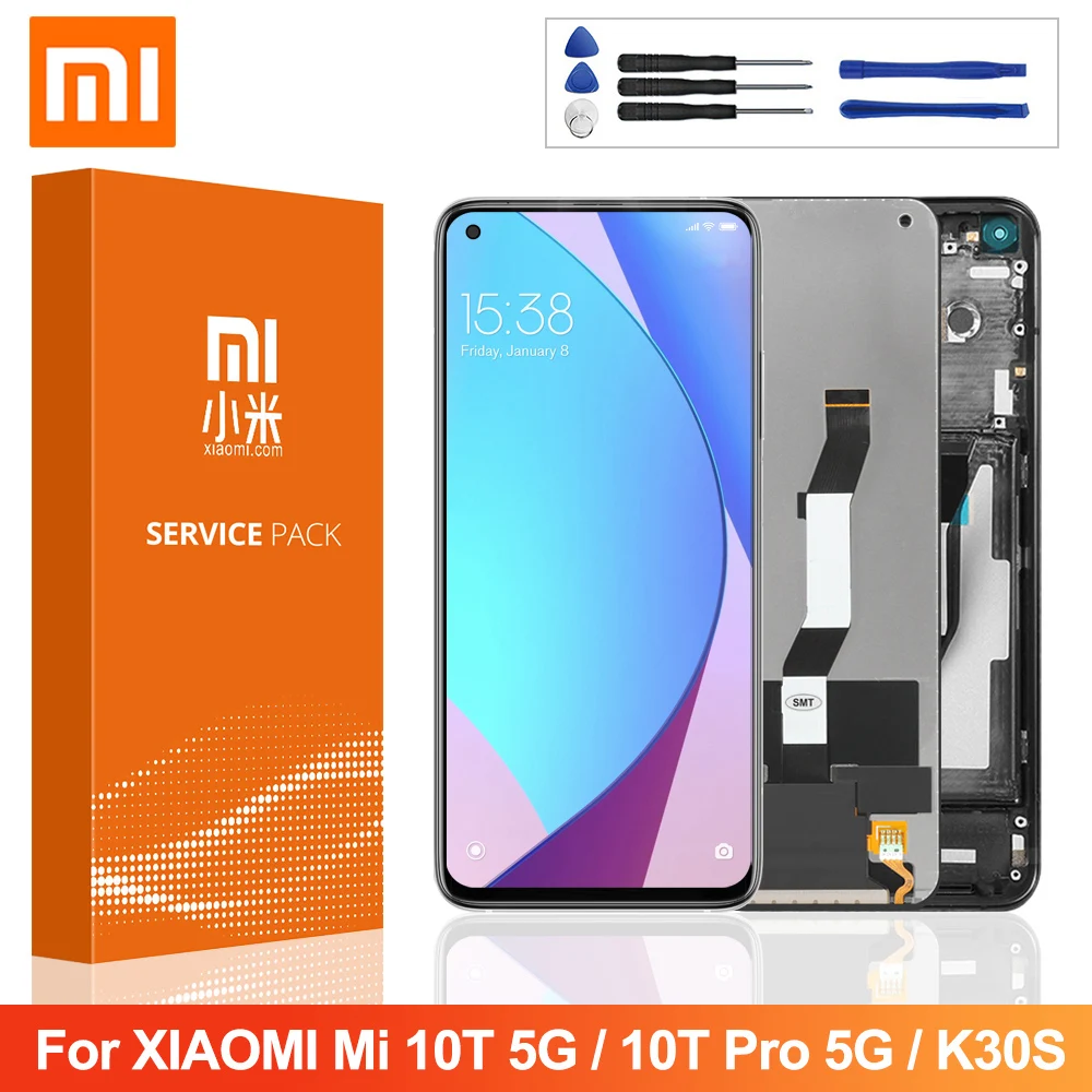 6 67 "Оригинальный дисплей для Xiaomi Mi 10T 5G/ Pro 5G M2007J3SG ЖК-дисплей сенсорный экран