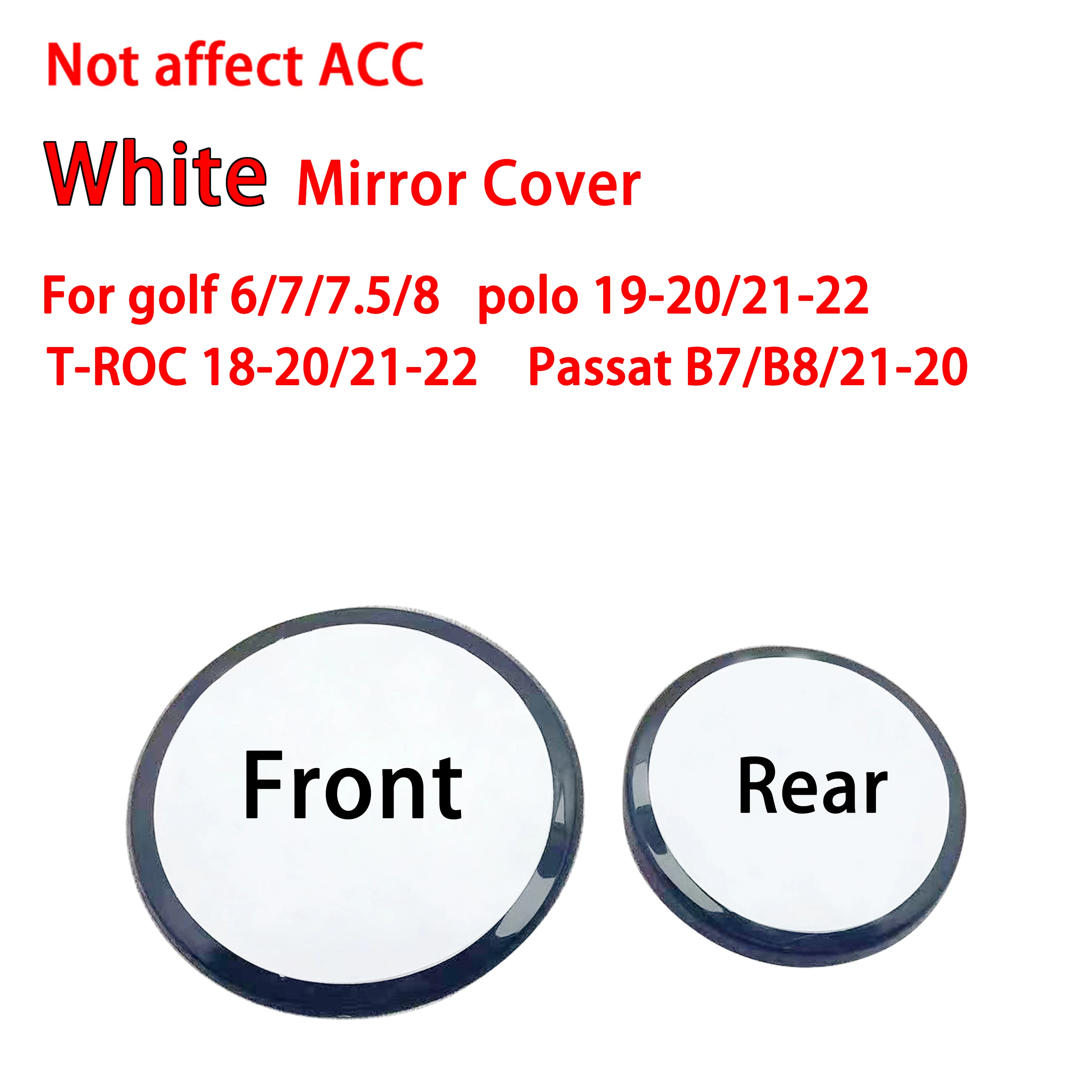 

Белый чехол не влияет на радар ACC, подходит для передней эмблемы и задней крышки багажника, подходит для логотипа для golf 6/7/7.5/8 Polo Passat