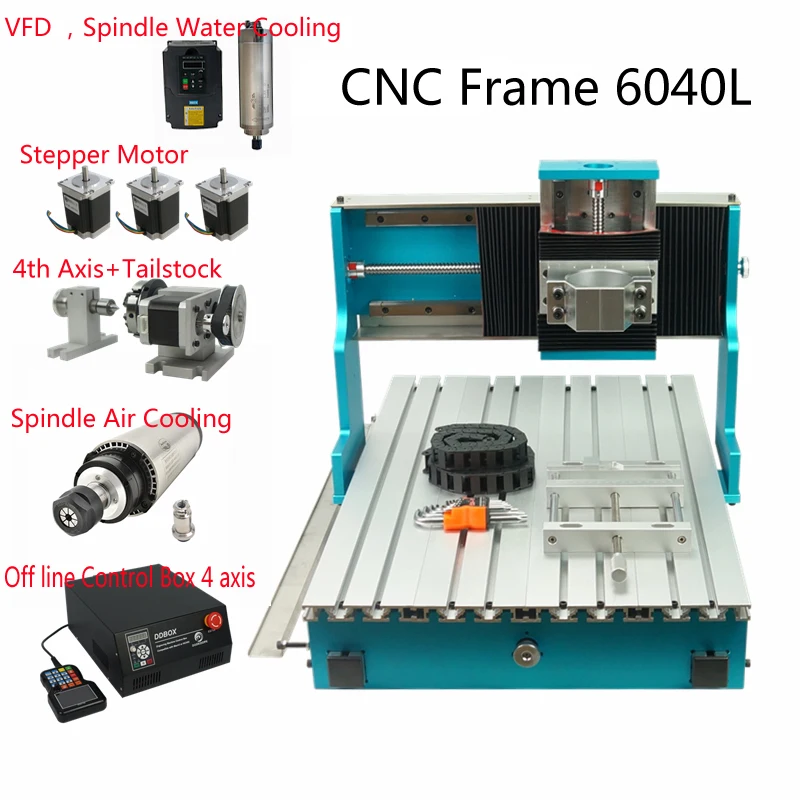 CNC Frame 6040L Linear Guideway High Precision Strength for DIY Engraving Drilling Milling Machine with Wrench Drag Chain enlarge