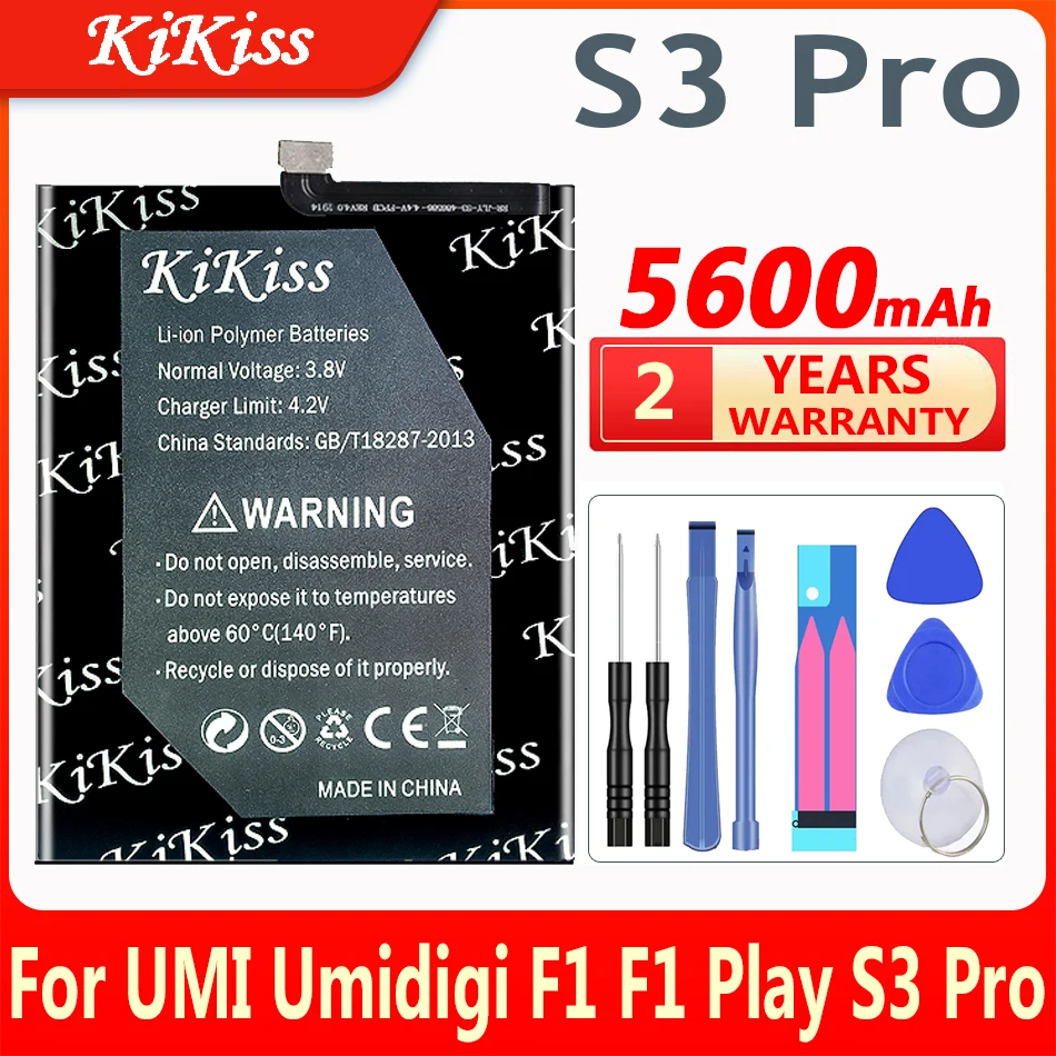 

5600mAh Battery For UMI Umidigi F1 / F2 / F1 Play / S3 Pro Mobile Phone Replacement Battery For UMI Umidigi F1 /F2 /F1Play/S3Pro