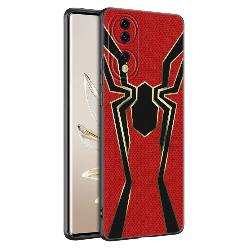 Черный телефон с рисунком Marvel Человек-паука для Honor 70 90 Lite X40 GT X50 i X5 Plus X6A X6S X7A X8A X8B X6