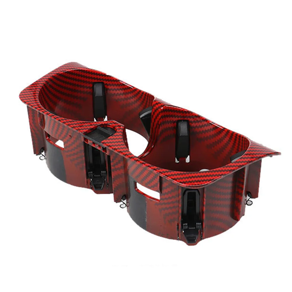

1x Carbon Fiber Center Console Drink Cup Holder 19.5*9.5*6cm Front Center Control For Mercedes W205 W213 W253 W447 Direct Use