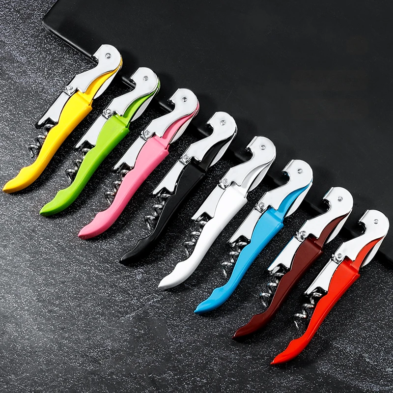 

1pcs Beer Bottle Opener Multifunction Portable Screw Corkscrew Wine opener Stainless Steel Wine Knife Wine Set Small Gift