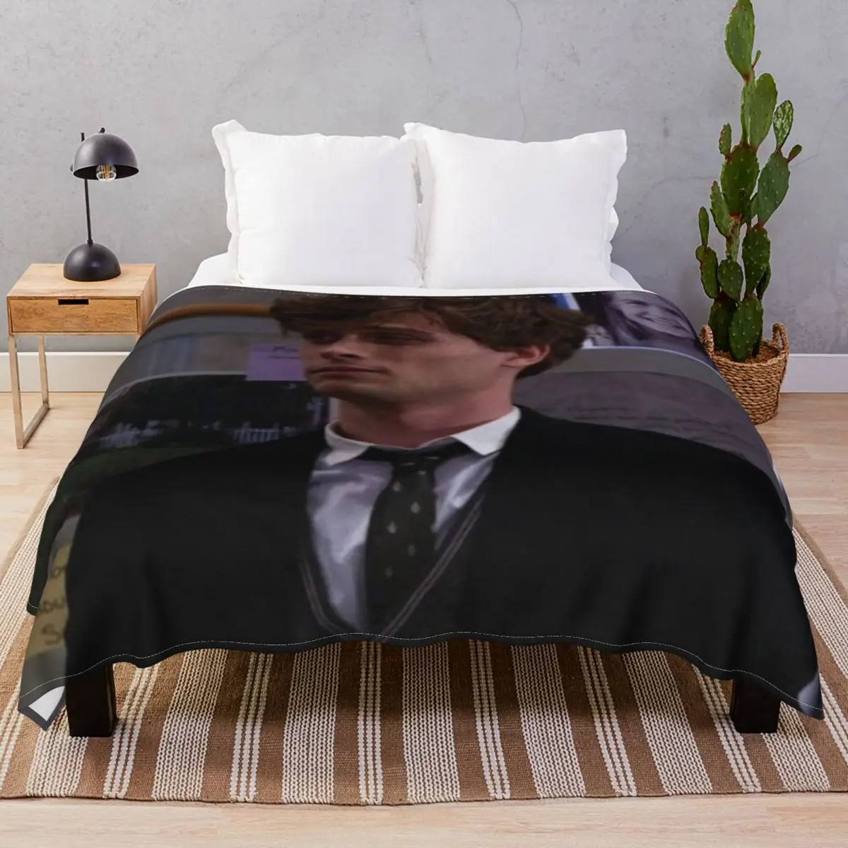 Spencer Reid Blanket Flannel Summer Super Warm Throw Blankets for Bedding Sofa Travel Office