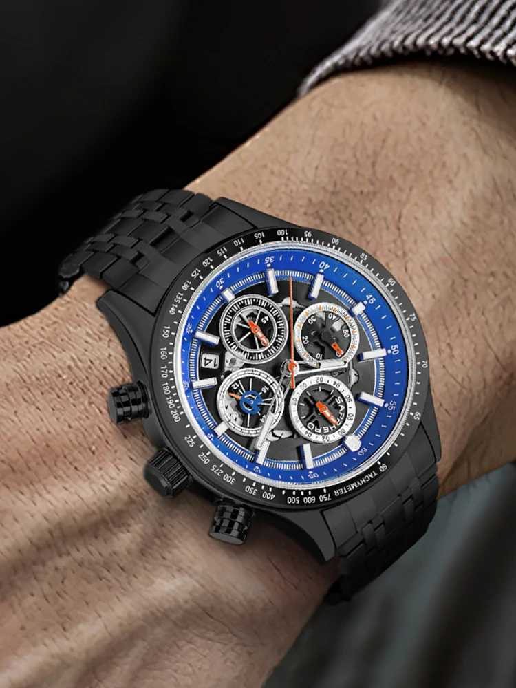 SAPPHERO Модные мужские часы роскошные бренды стильные стили кварцевые для мужчин