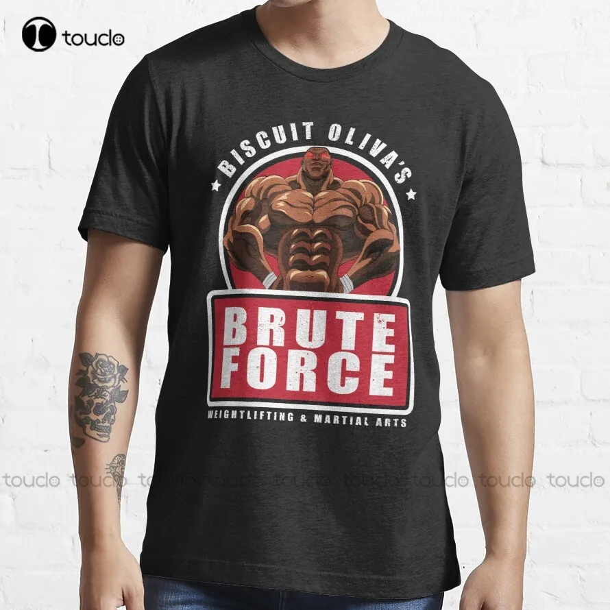 

Футболка Brute Force yujiro hanma, yujiro, hanma, baki the grappler, белая футболка для женщин на заказ, унисекс, Подростковая