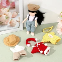 18 bjd doll accessories fabric doll supplies 1617cm dolls dress summer toys clothes toys lace skirt