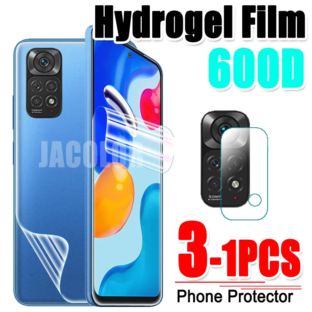 Защитная пленка для Xiaomi Redmi Note 11 4G 11S 10 Pro Max 10s 9 9s гелевая защита экрана/задняя