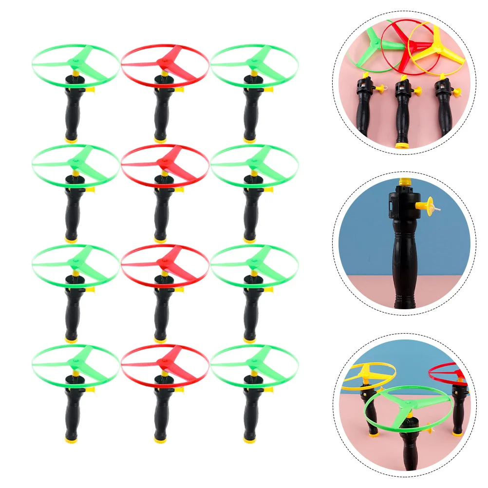 

12pcs Outdoor Interesting Funny Flying Disc Playthings String Flying Saucers