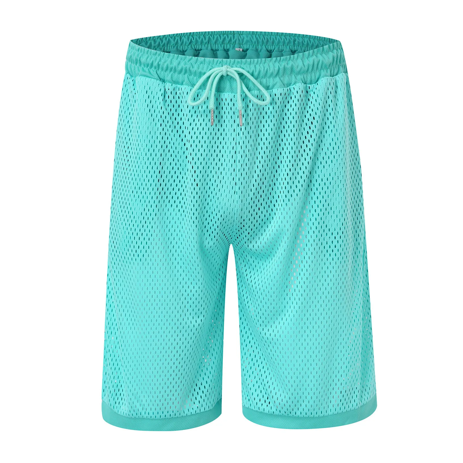 Summer Male Solid Color 2 Piece Set Deep V-Neck T Shirt Breathable Shorts Men Sets Beach Ensemble Homme Beachwear Conjuntos