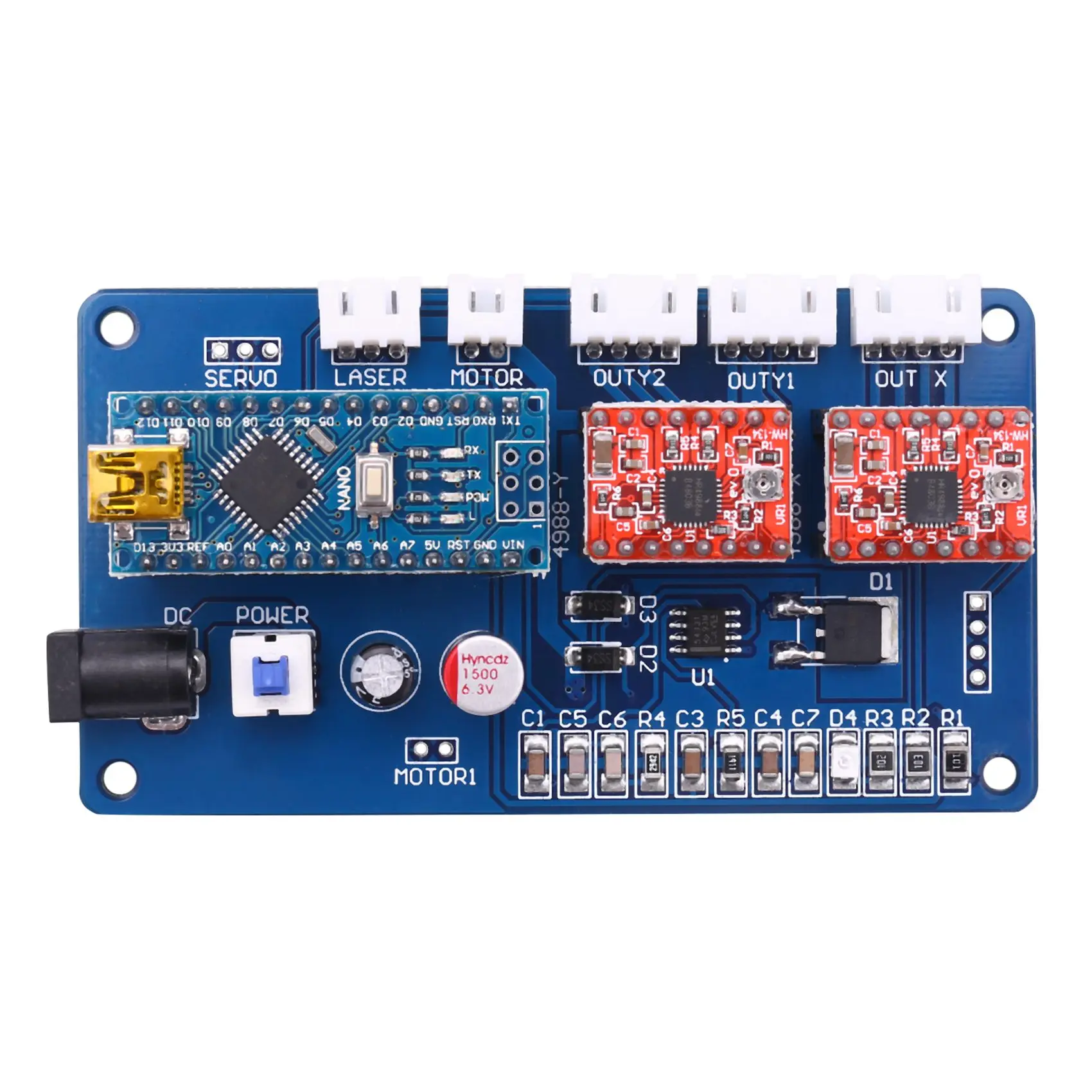 2-осевая панель управления для гравера гравировального станка материнская плата