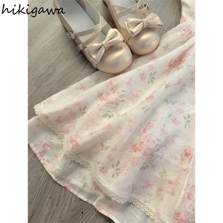 Женское лоскутное платье с цветочным принтом платье-трапеция коротким рукавом и