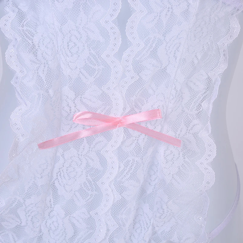 Черные Кружевные Боди женское эротическое нижнее белье комбинезоны с лямкой на