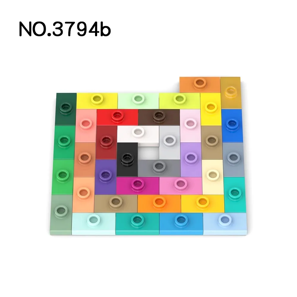 50 шт. детали MOC 3794 специальная пластина 1 x 2 с шпилькой совместимые кирпичи сделай