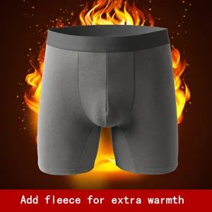 Imported Velvet Thermal Men's Panties Men's Boxers Large Size Men's Boxers Shorts Winter Underwear