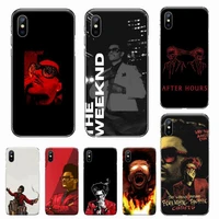 the weeknd after hours phone case transparent soft for iphone 12 11 13 7 8 6 s plus x xs xr pro max mini