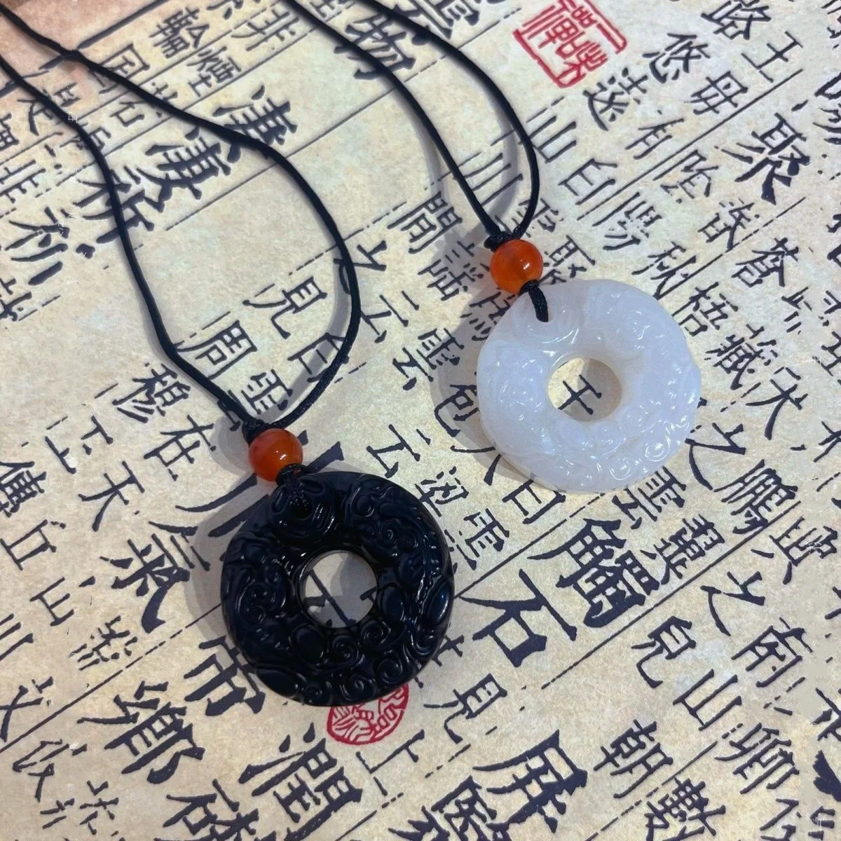 Винтажное плетеное парное ожерелье ручной работы регулируемое модное