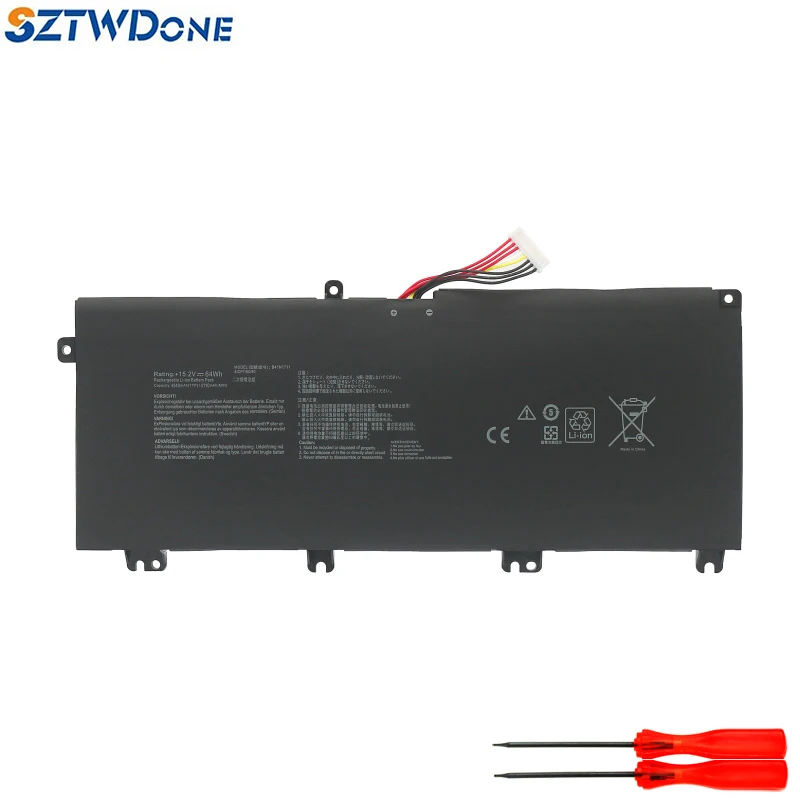 

SZTWDONE B41N1711 Аккумулятор для ноутбука ASUS ROG GL503GE FX503VD/VM GL703VD/VM/GE FX86S/SM FX63V/VD/VM FX705D/GM FZ63V ZX63VD