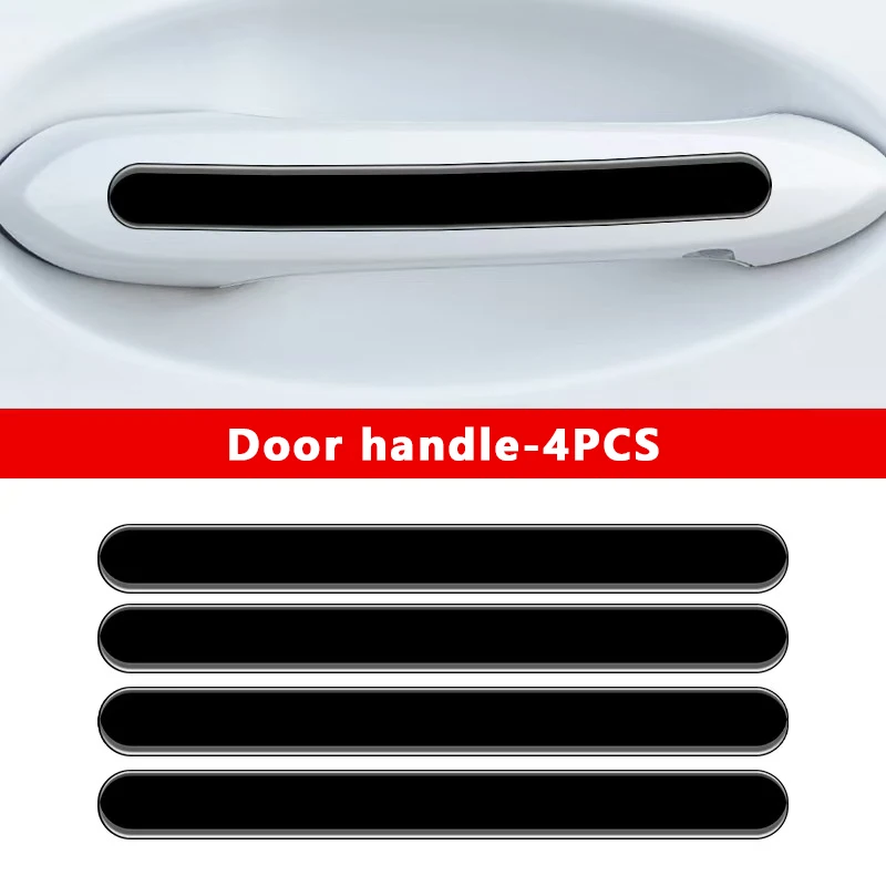 

Черная Защитная Наклейка SEAMETAL Для Дверной Ручки Автомобиля, Прочный Материал ТПУ С Защитой От Царапин Для Дверной Чаши