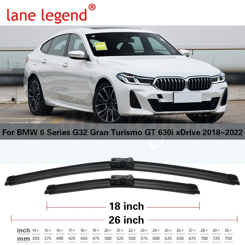 

Автомобильная передняя щетка стеклоочистителя для BMW 6 серии G32 2018 ~ 2022 Gran Туризм GT 630i xDrive лобовое стекло